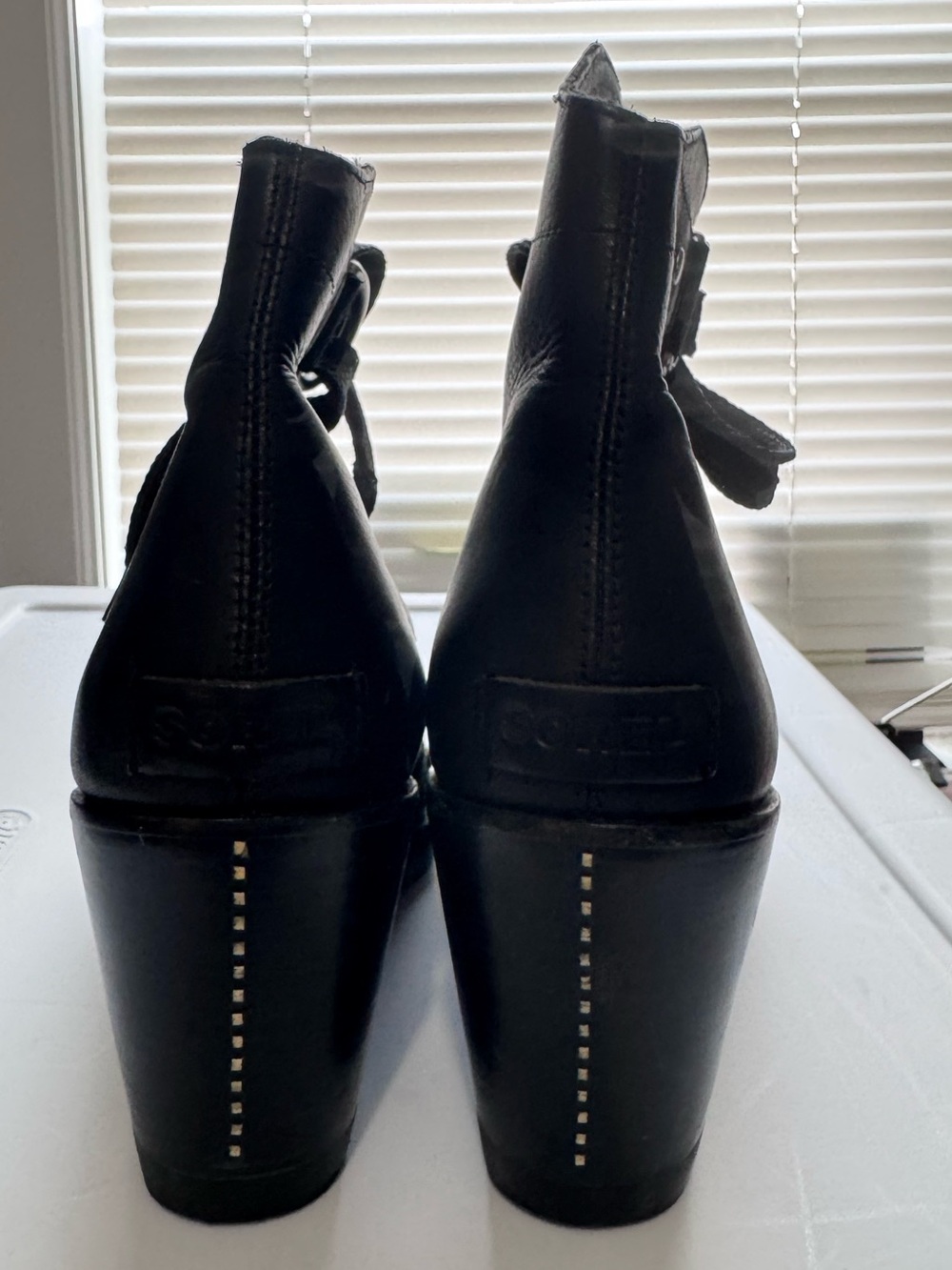 Sorel Black After Hours Lace Up Sandal - Picture 4 of 7